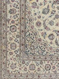 A Nain Silk and Wool Blend Rug