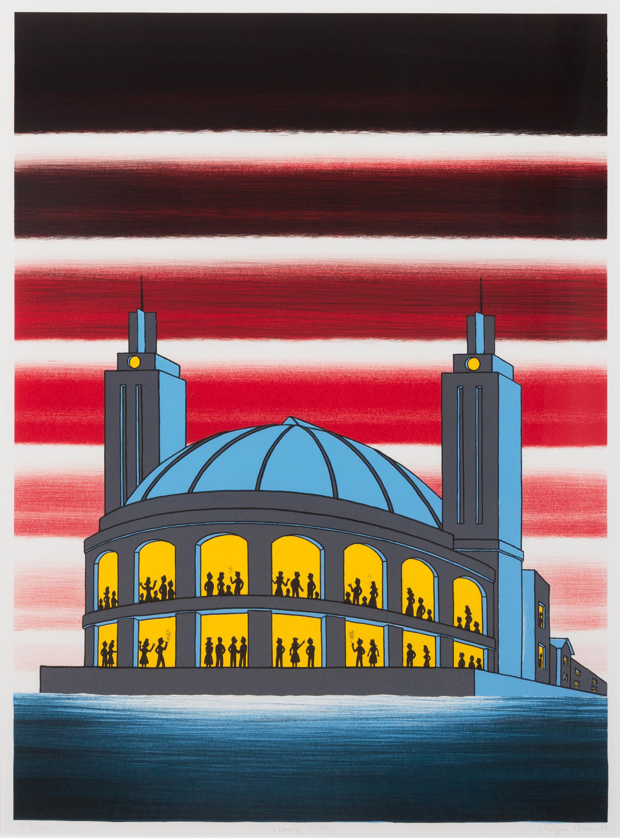 Roger Brown, (American, 1941-1997), Navy Pier, 1986