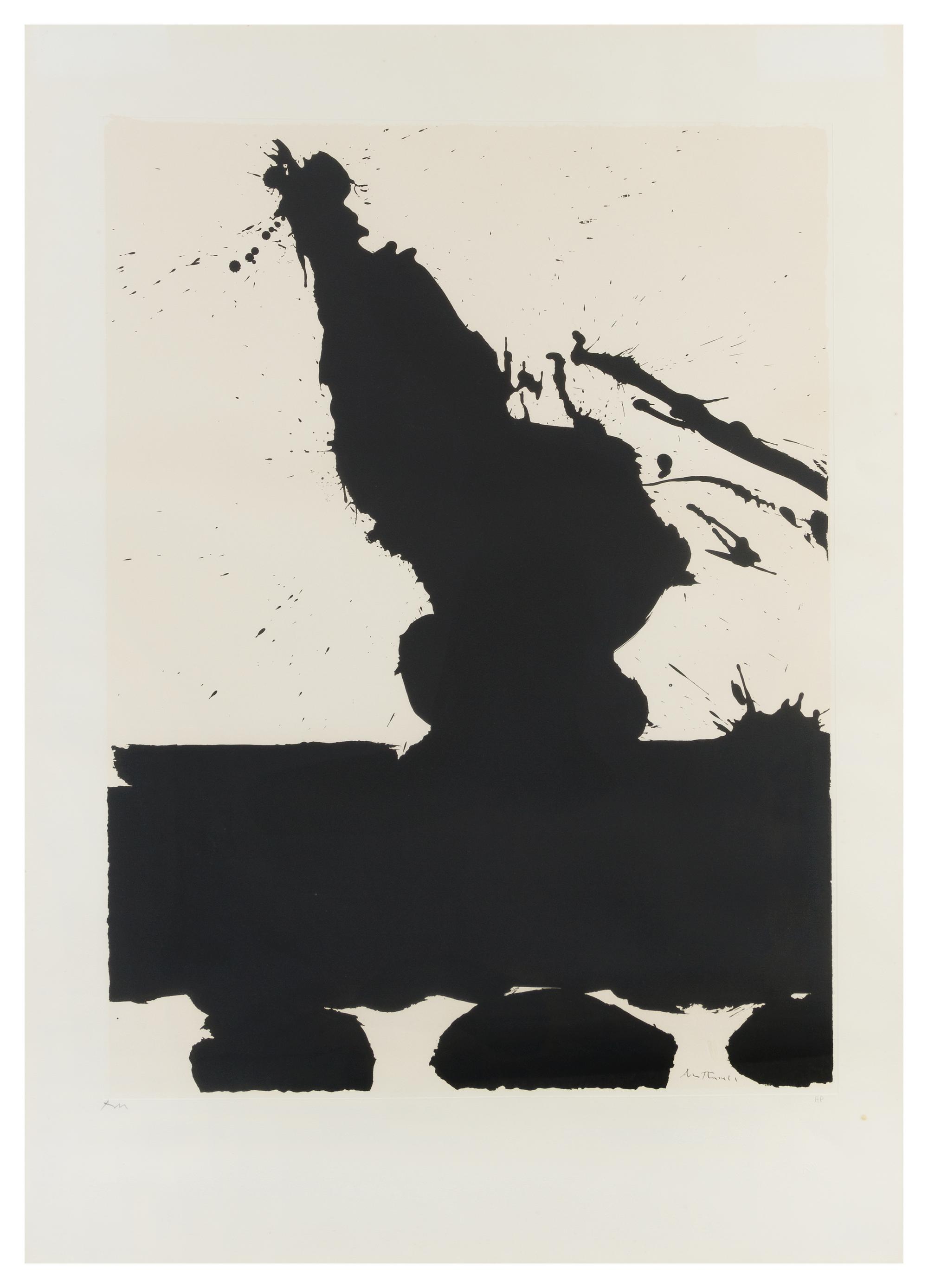 Robert Motherwell, (American, 1915-1991), Africa Suite: Africa 2, 1970