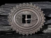 Navajo Ingot Silver Belt Buckle