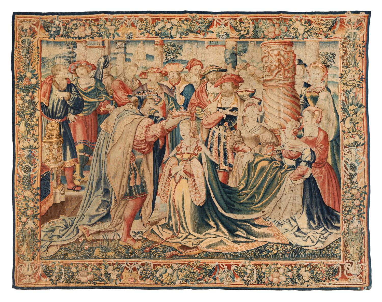 A Brussels Late Gothic Old Testament Tapestry from the Series The Story of David and Bathsheba