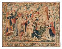 A Brussels Late Gothic Old Testament Tapestry from the Series The Story of David and Bathsheba