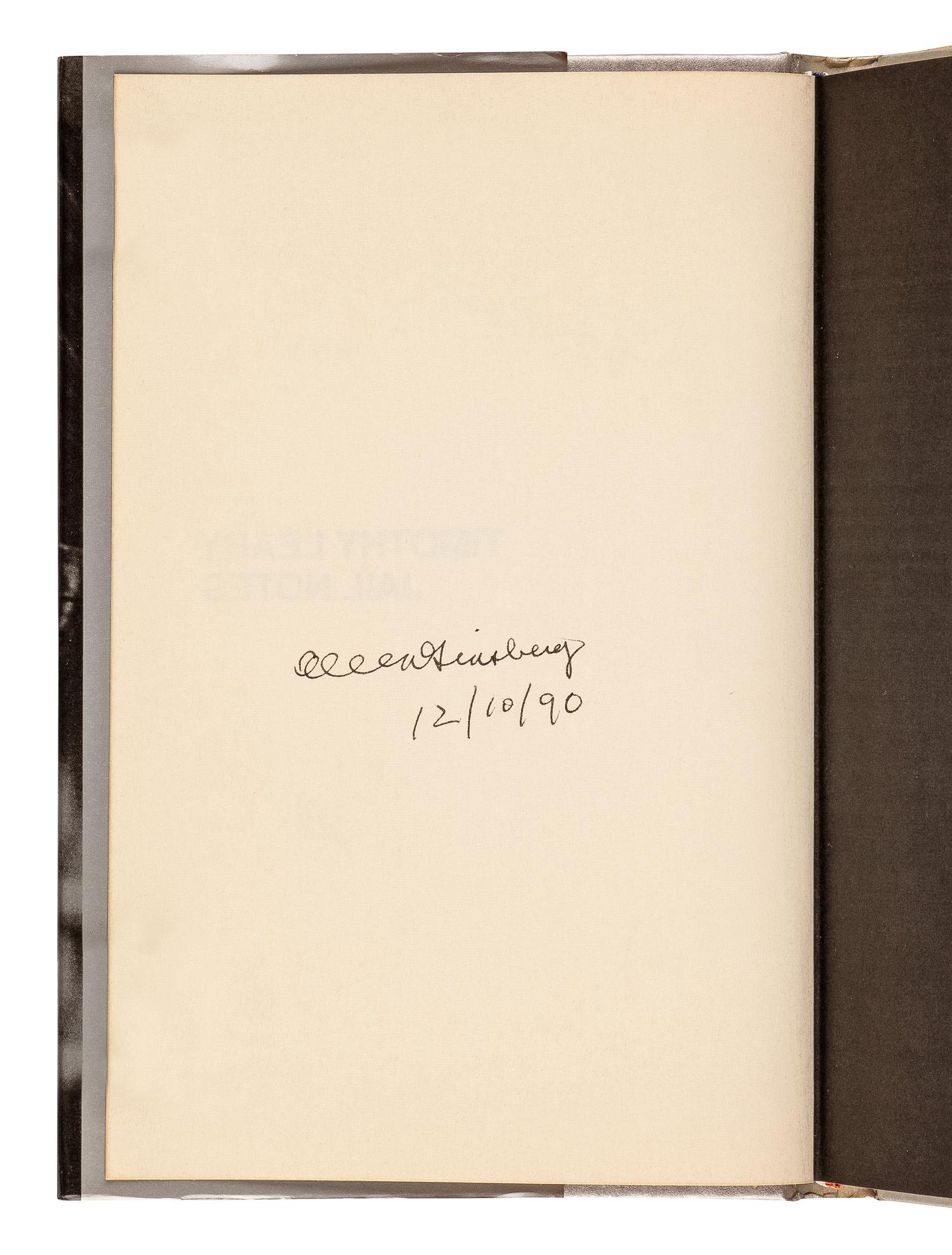 GINSBERG, Allen (1926-1997). A group of 4 works ALL SIGNED BY GINSBERG, comprising: