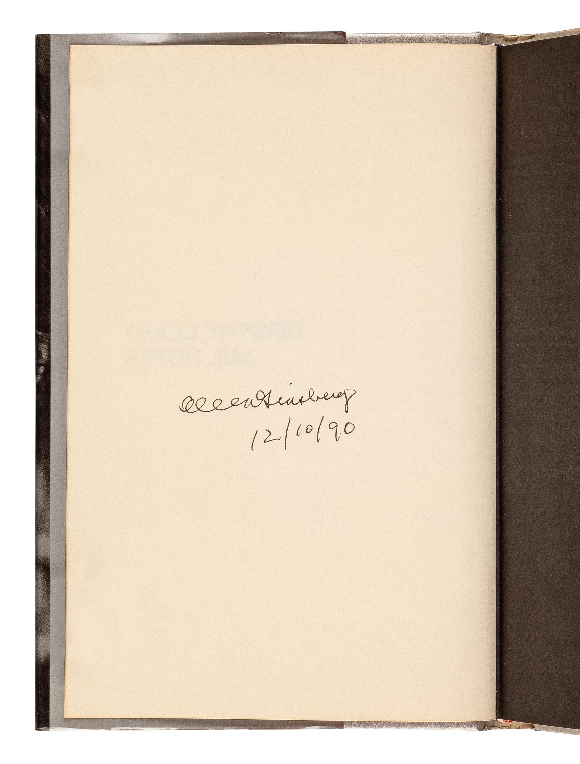 GINSBERG, Allen (1926-1997). A group of 4 works ALL SIGNED BY GINSBERG, comprising: