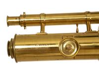 An English Brass Telescope on a Mahogany Tripod