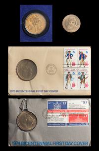 A Collection of Four United States Bicentennial Commemorative Coins