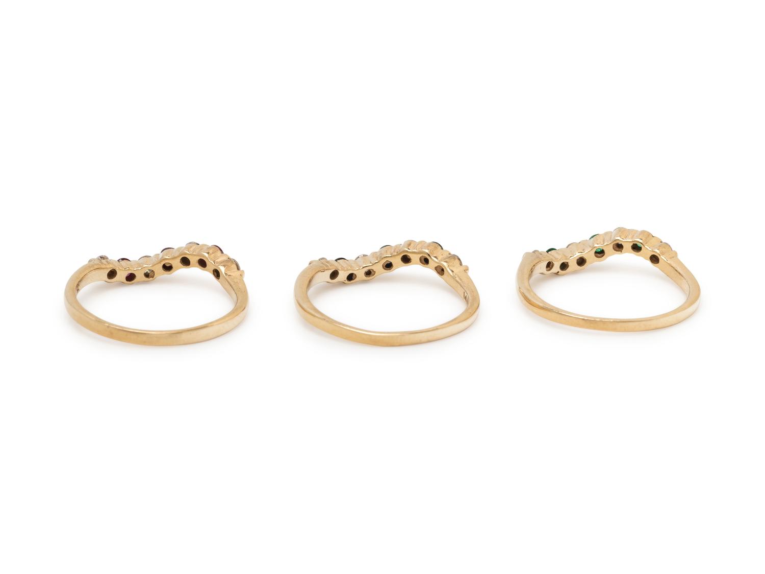 MULTIGEM AND DIAMOND RING SET