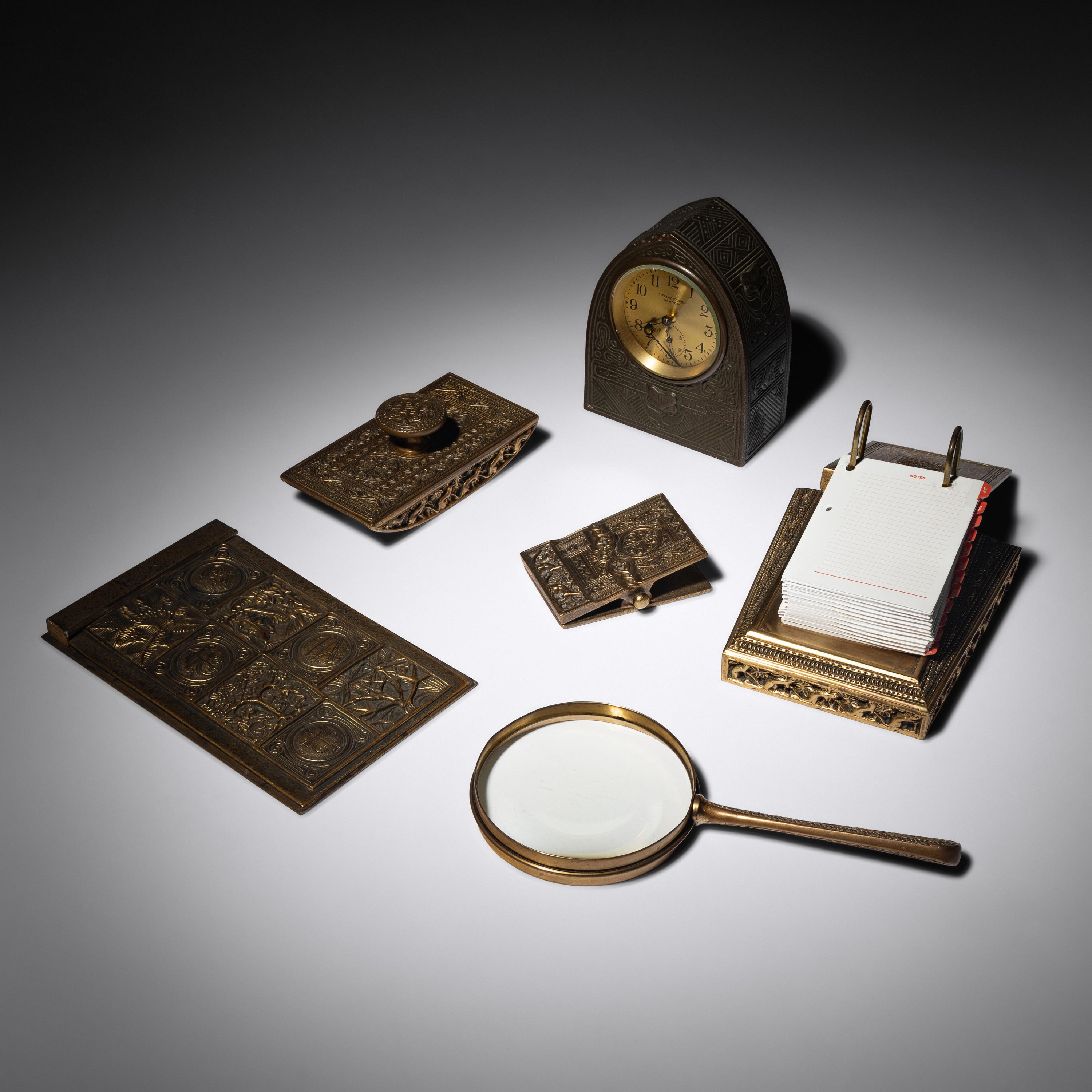 Venetian desk accessories Tiffany Studios, USA
