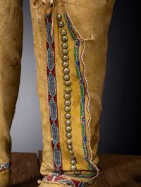 Kiowa Beaded Hide Boot Moccasins