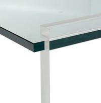 A Custom Acrylic and Glass Pedestal Stand