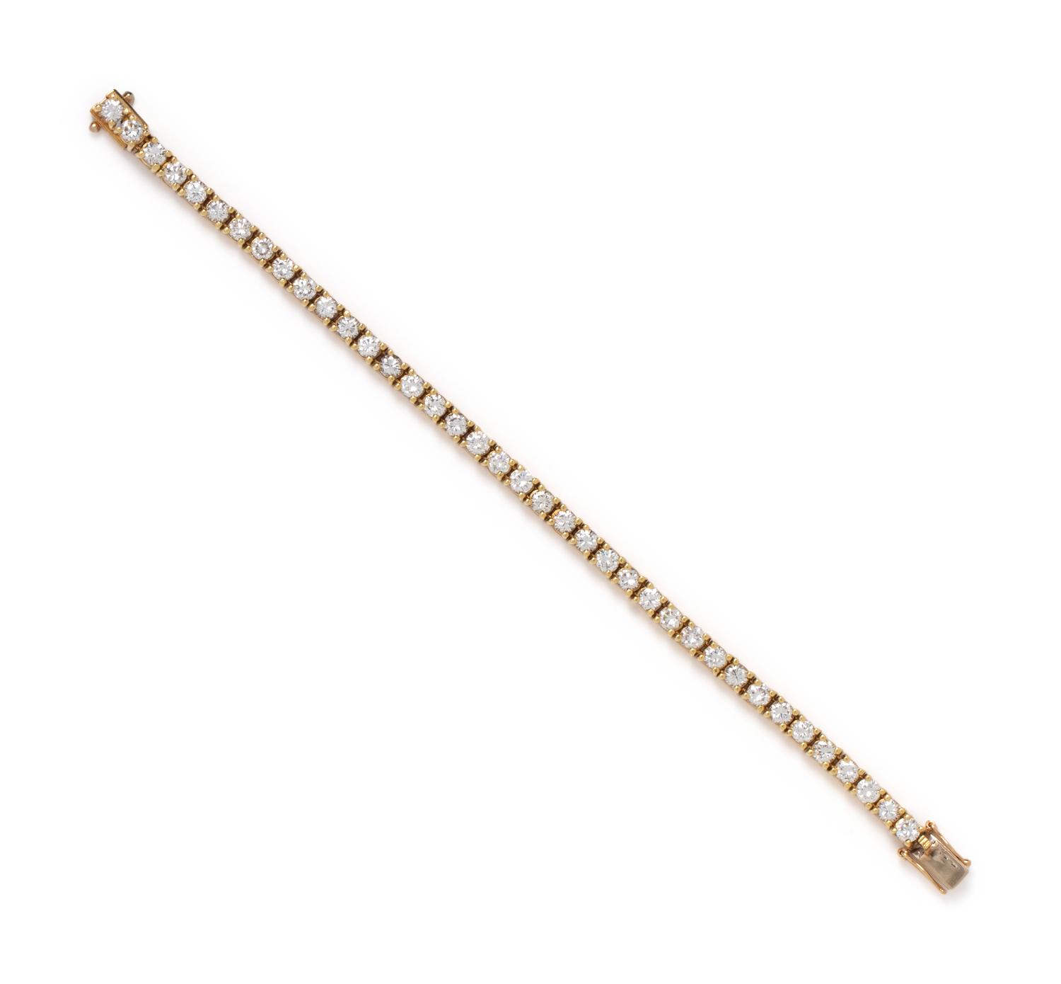 DIAMOND AND YELLOW GOLD BRACELET