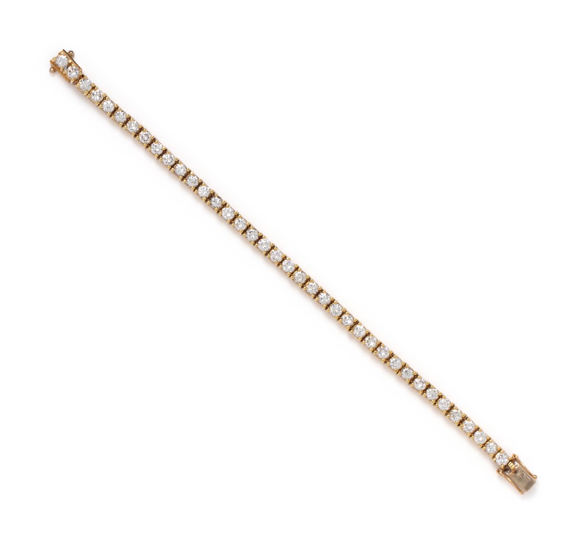 DIAMOND AND YELLOW GOLD BRACELET