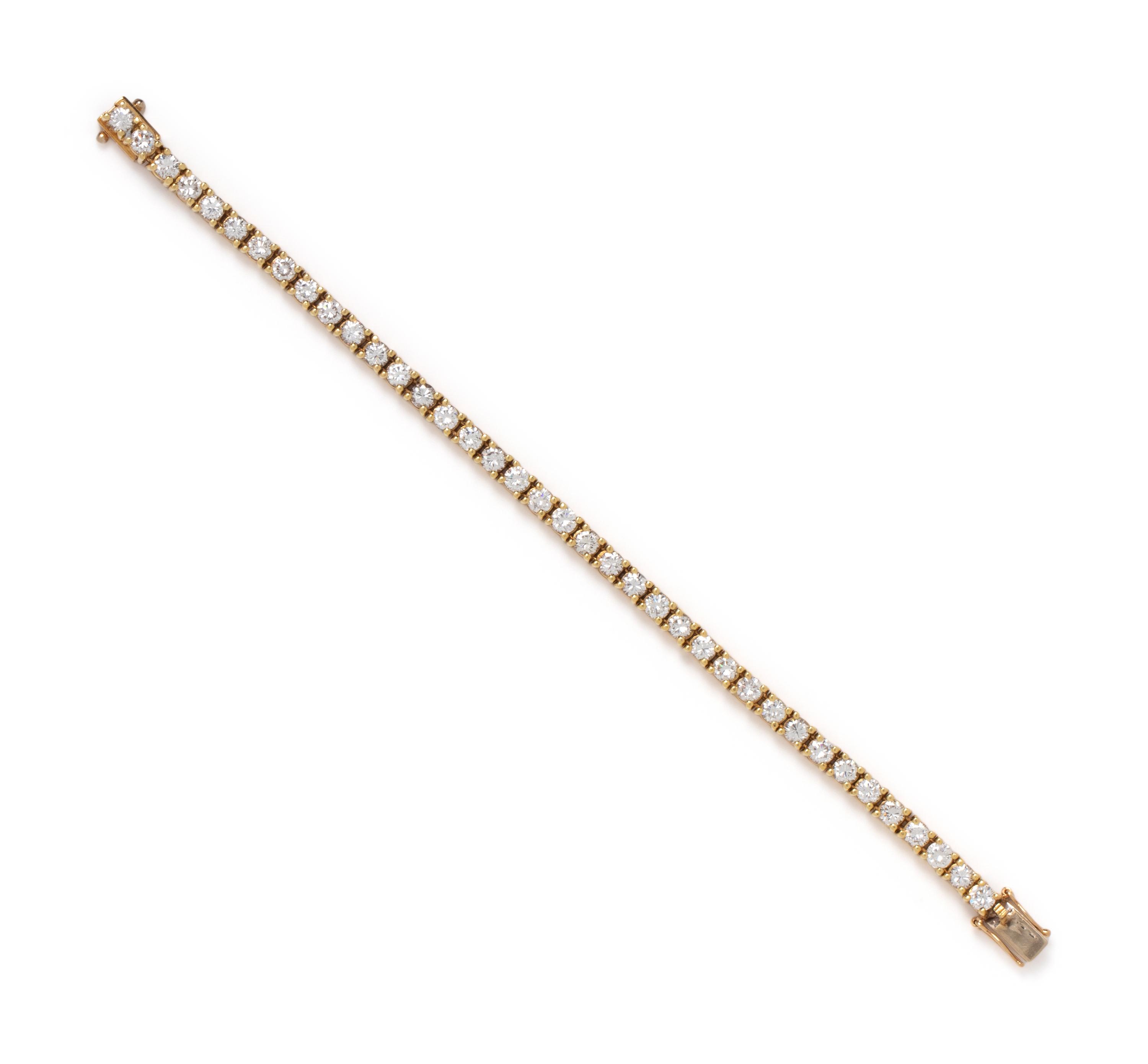 DIAMOND AND YELLOW GOLD BRACELET