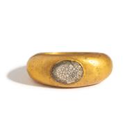 A Roman and White Glass Finger Ring