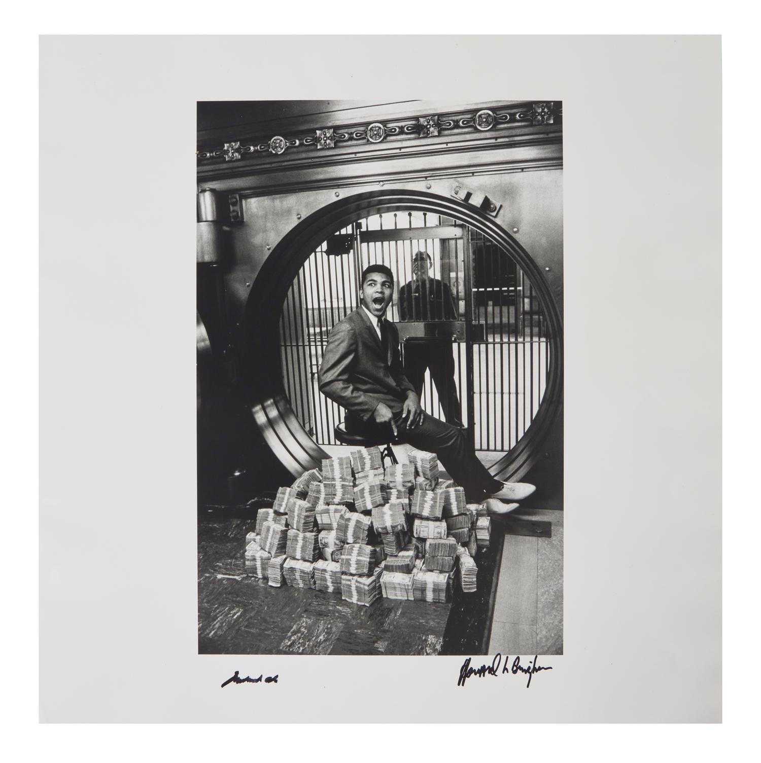 [Ali, Muhammad] Bingham, Howard. Group of 2 Signed Photographs