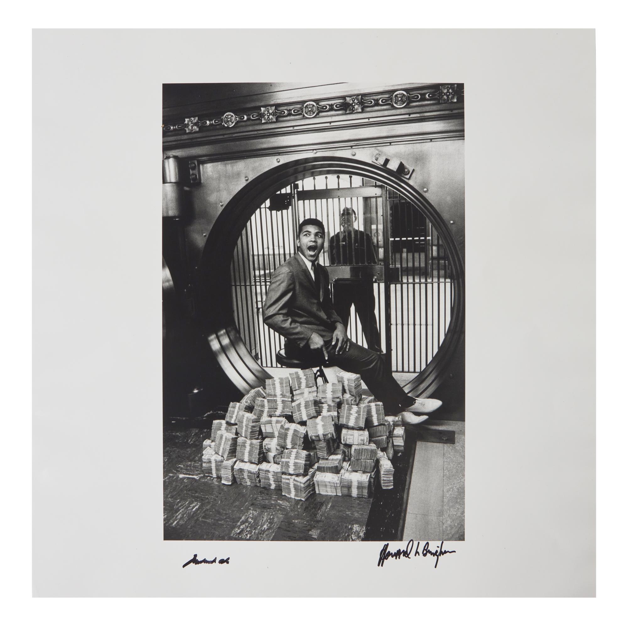 [Ali, Muhammad] Bingham, Howard. Group of 2 Signed Photographs