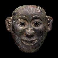 A Chinese Bronze Funerary Mask