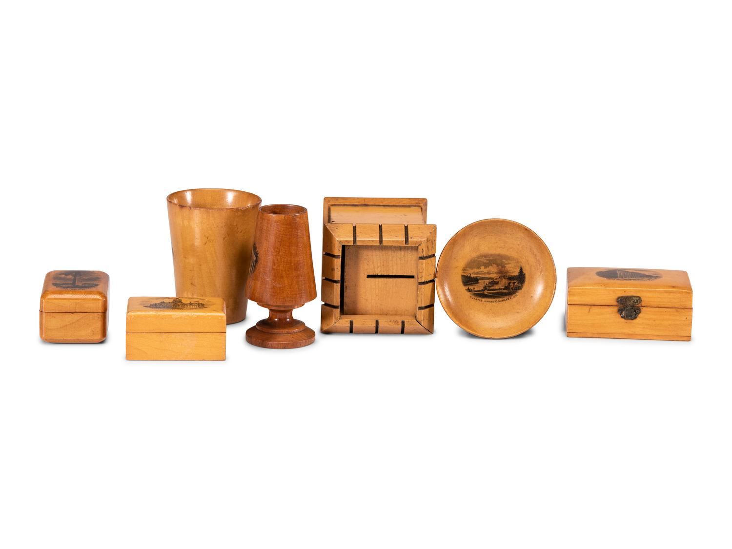 Seven Pieces of Mauchline Ware