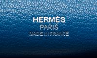 An Hermes Mykonos Taurillon Clemence 28cm Jypsiere Handbag, 11" x 8.5" x 5".