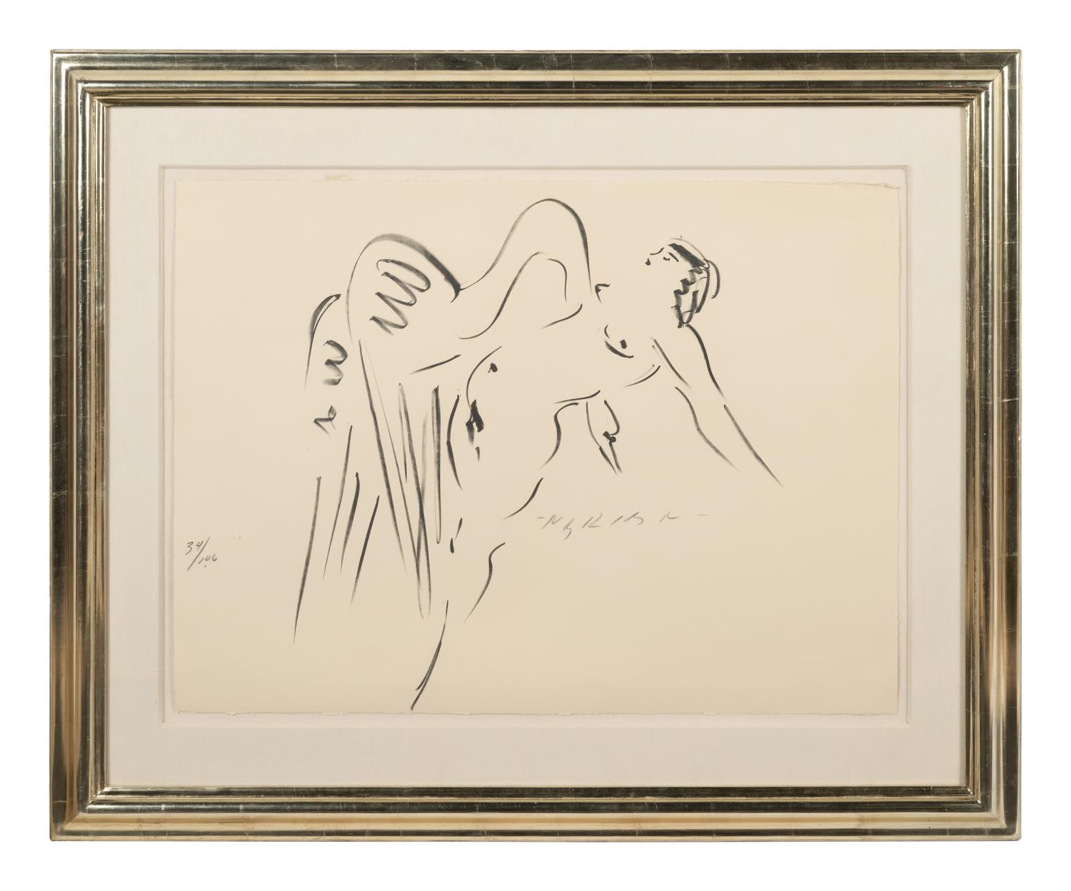 Leda and the Swan (a pair of prints)