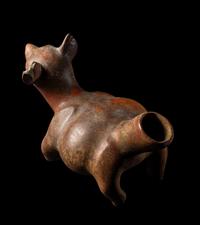 A Colima Effigy Dog Vessel