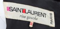 A Saint Laurent Black Velvet Gown, Size 38.