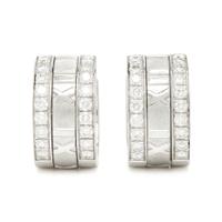 TIFFANY & CO., WHITE GOLD AND DIAMOND 'ATLAS' EARRINGS