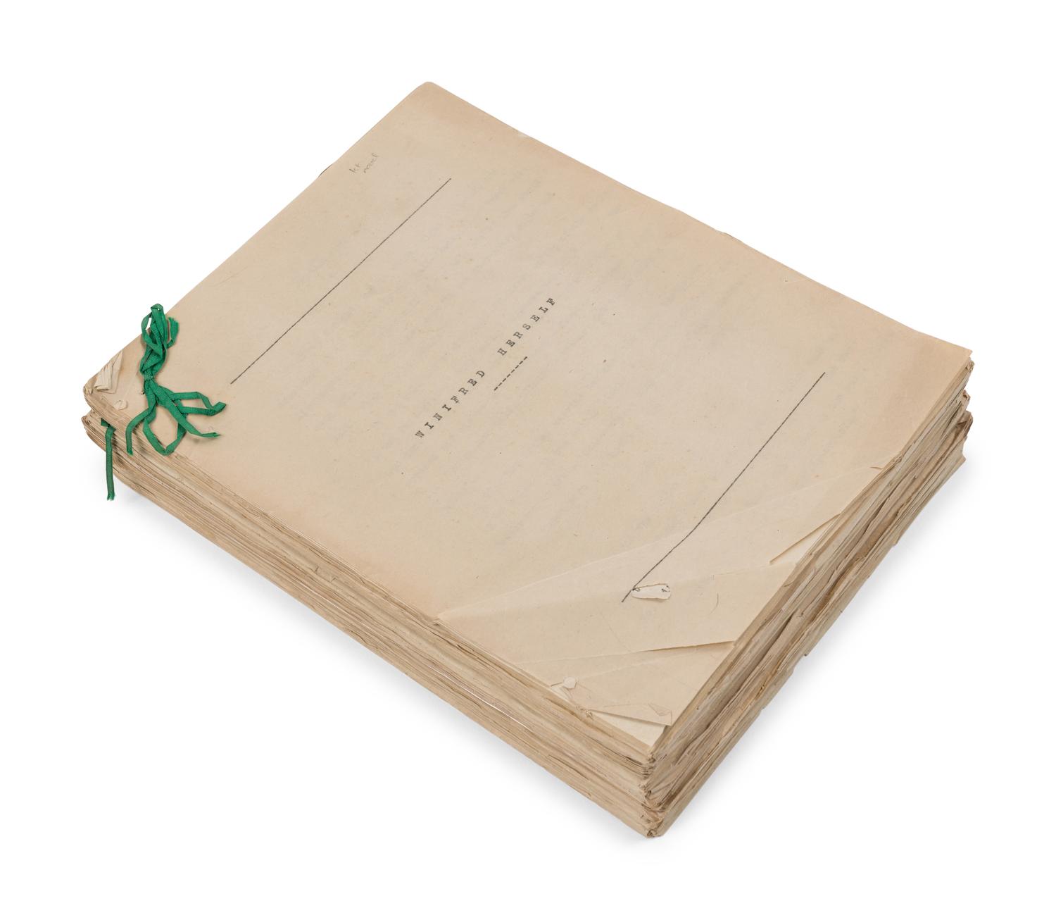 HILTON, James (1900-1954). Original carbon typescript for Winifred Herself. [ca 1917].