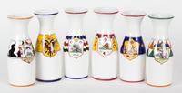 Fourteen Italian Siena Pottery Carafes Height 8 3/4 inches (each).