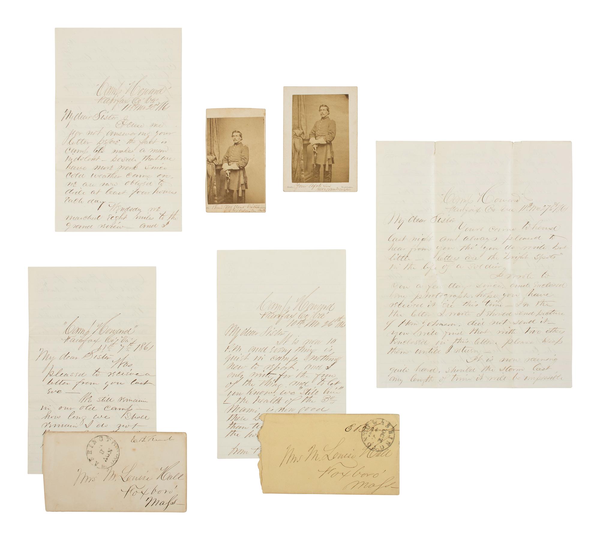 [CIVIL WAR]. War-date archive identified to Lieutenant George S. Andrews, 3rd Maine Infantry.