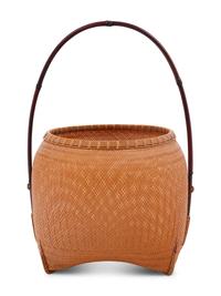 A Japanese Ikebana Bamboo Flower Arranging Basket