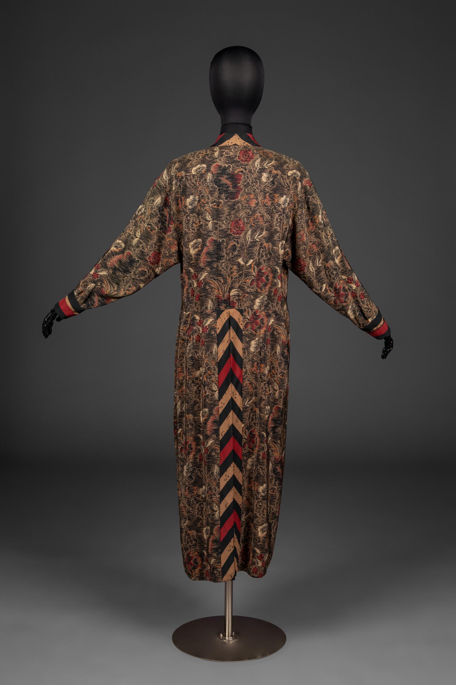 Chloé Printed Silk Long Jacket, by Karl Lagerfeld, 1980s