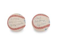 A Mickey Mantle and Roger Maris Dual Signed Autograph Baseball (Beckett Authentication Services)