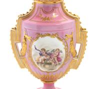 An English Porcelain Covered Urn