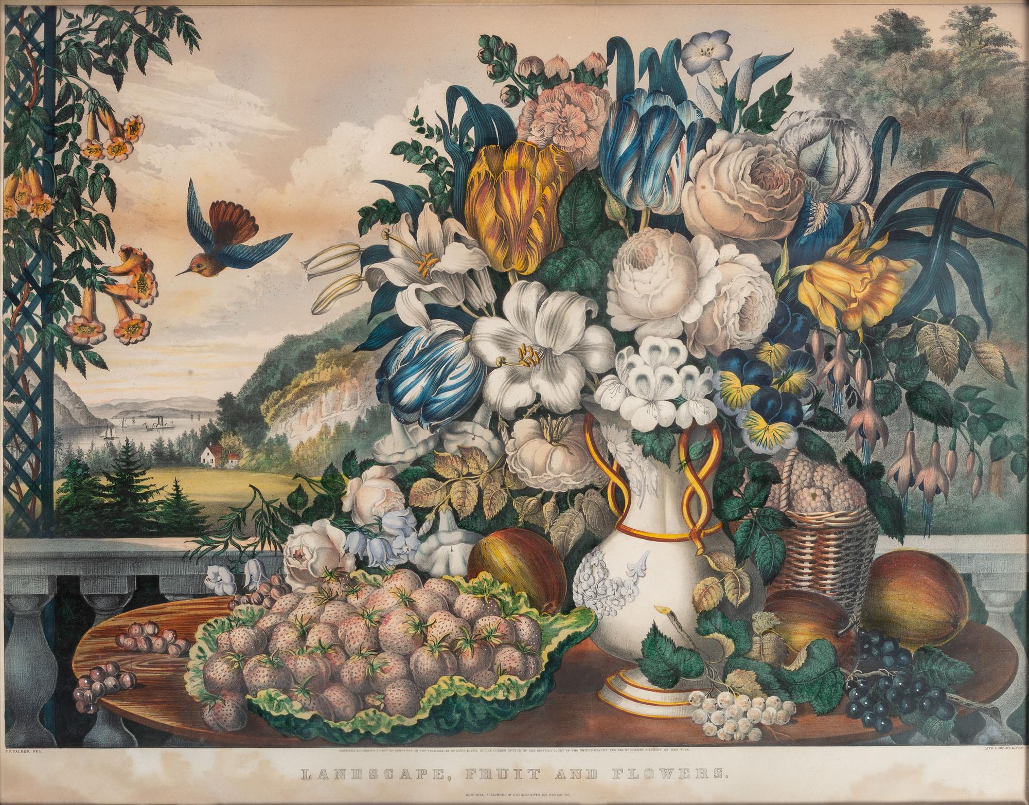 A Currier and Ives Hand-Colored Lithograph
