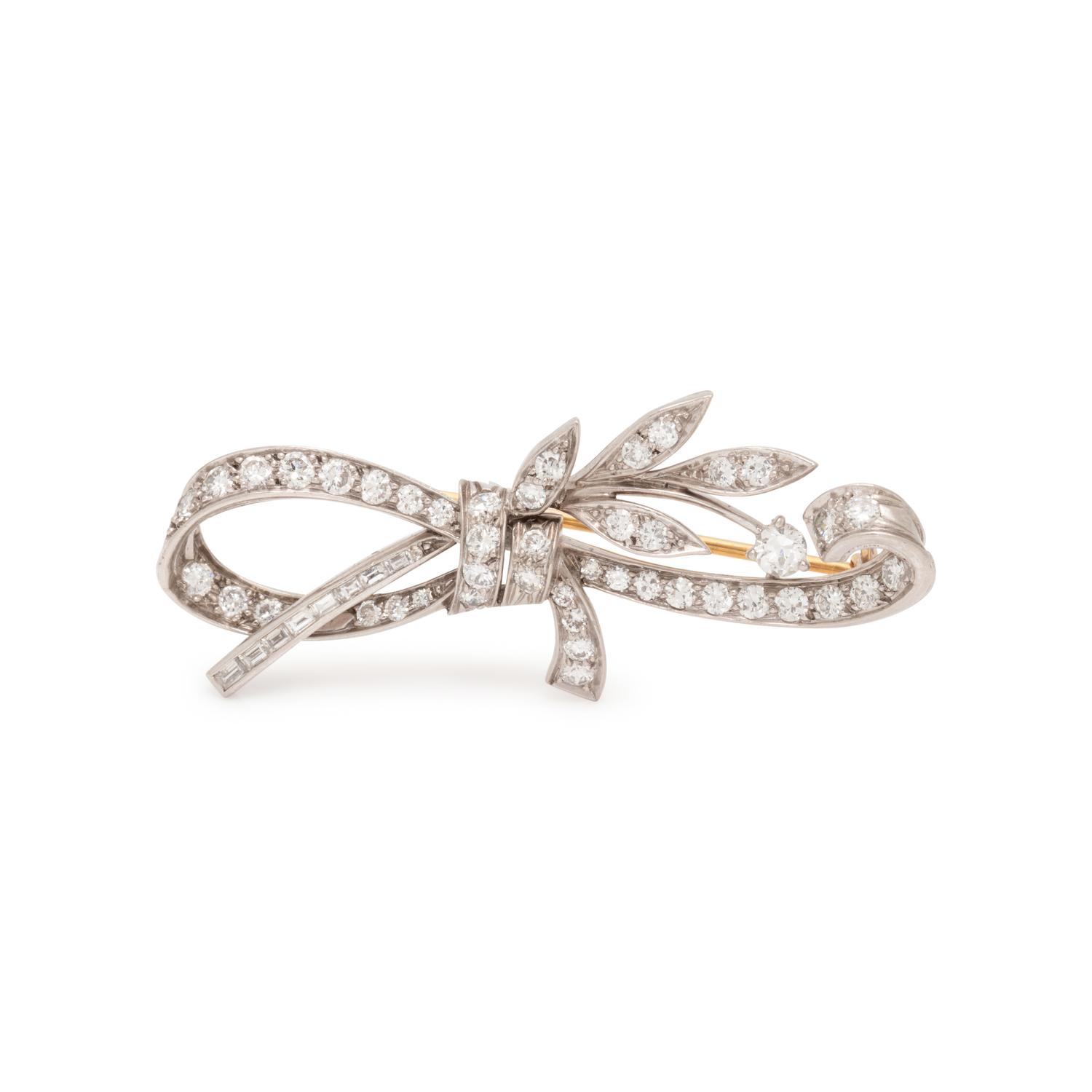 TIFFANY & CO., DIAMOND BROOCH