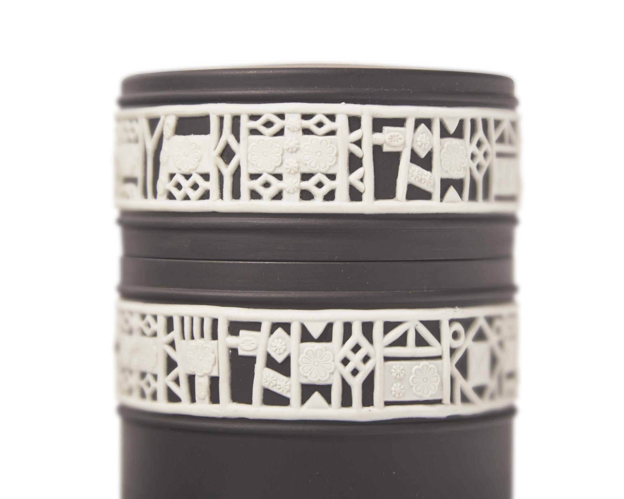 A Collection of Wedgwood Black Jasperware and Black Basalt Table Articles