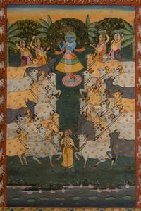Two Indian Pichwais, Second Half of 20th Century
