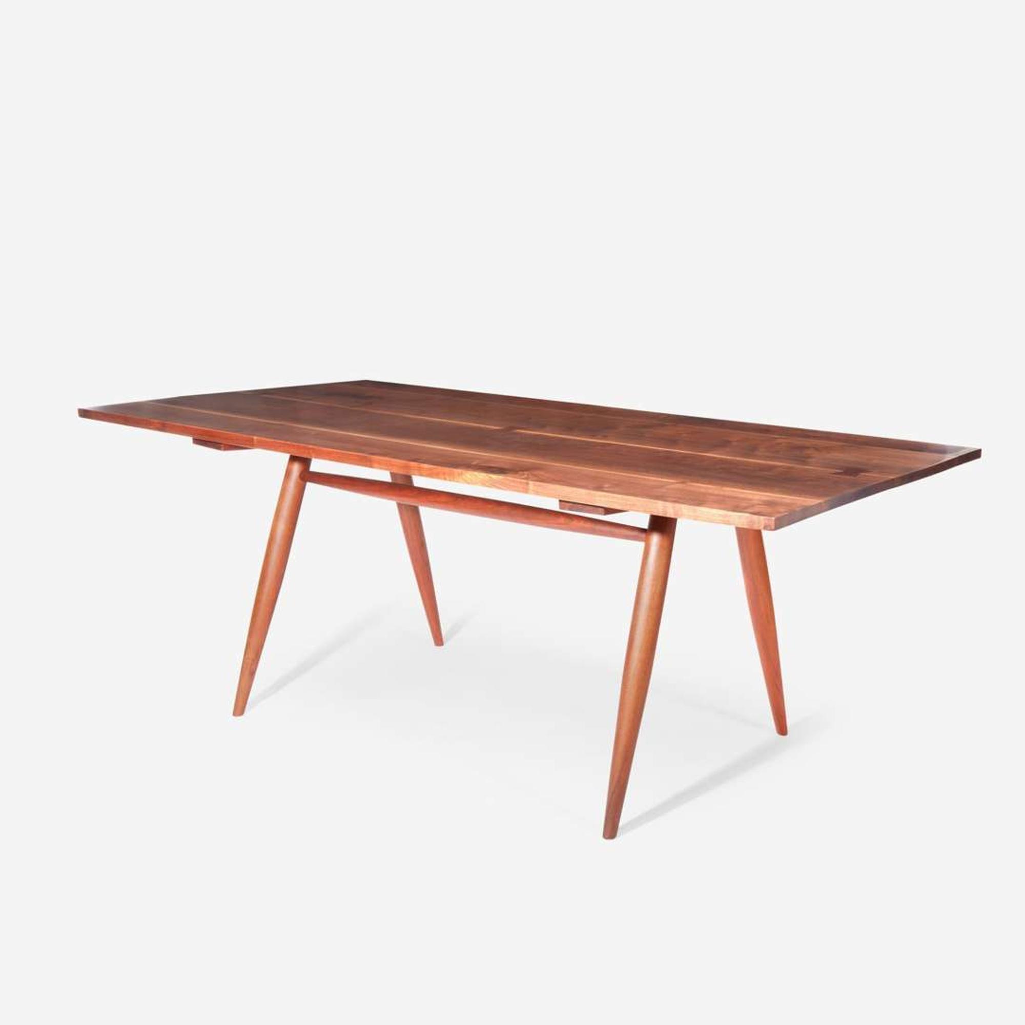 George Nakashima "Turned-Leg" Dining Table, New Hope, Pennsylvania, 1955