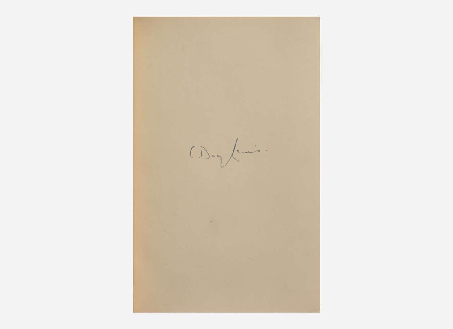 [Literature] Lewis, C. Day: Collected Poems