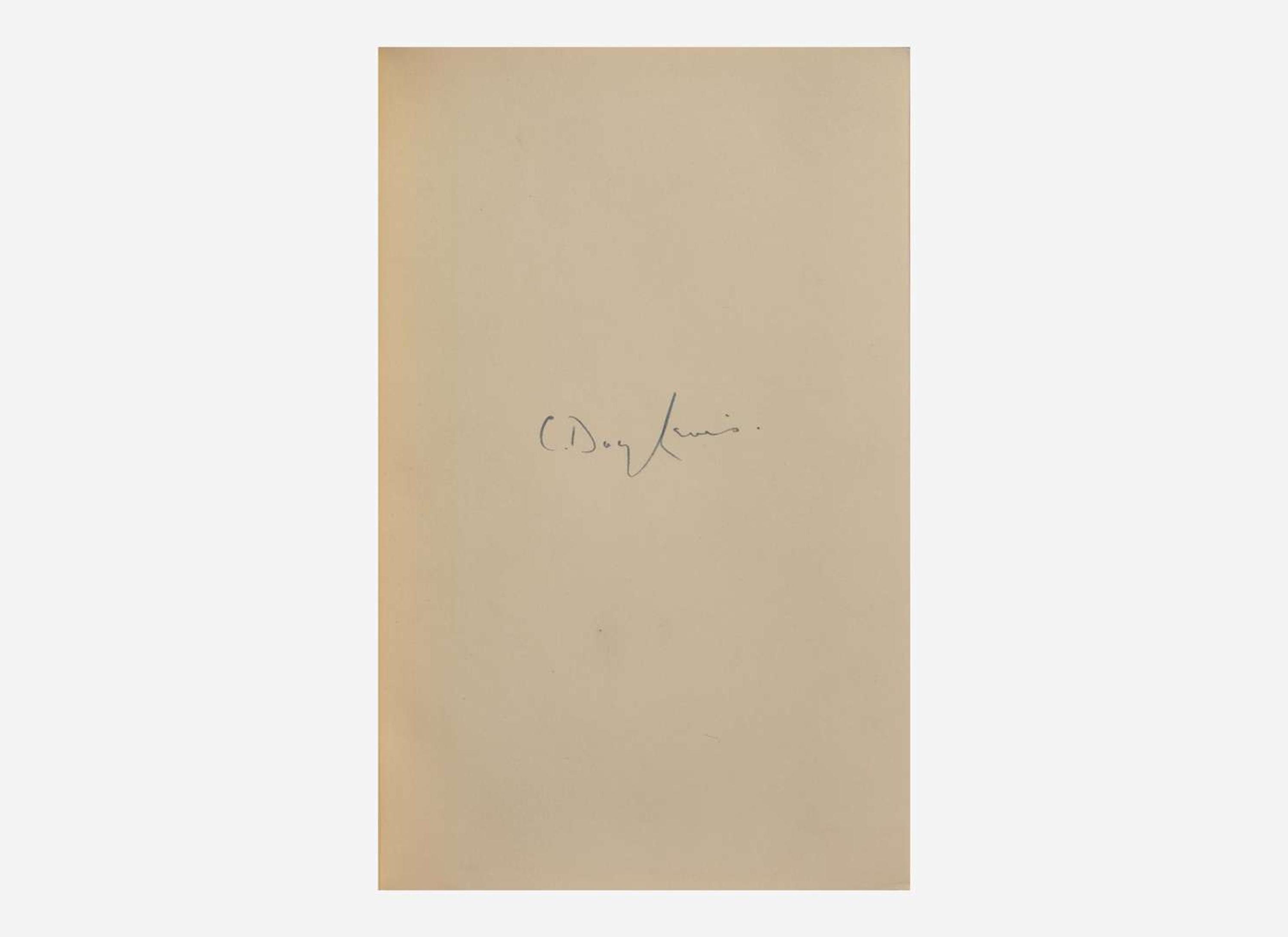 [Literature] Lewis, C. Day: Collected Poems