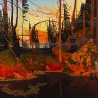 Tom Uttech, (American, b. 1942), Nisswih Mukwuhk Zaugeeng Manaudjwae Minowauziwin, 1992