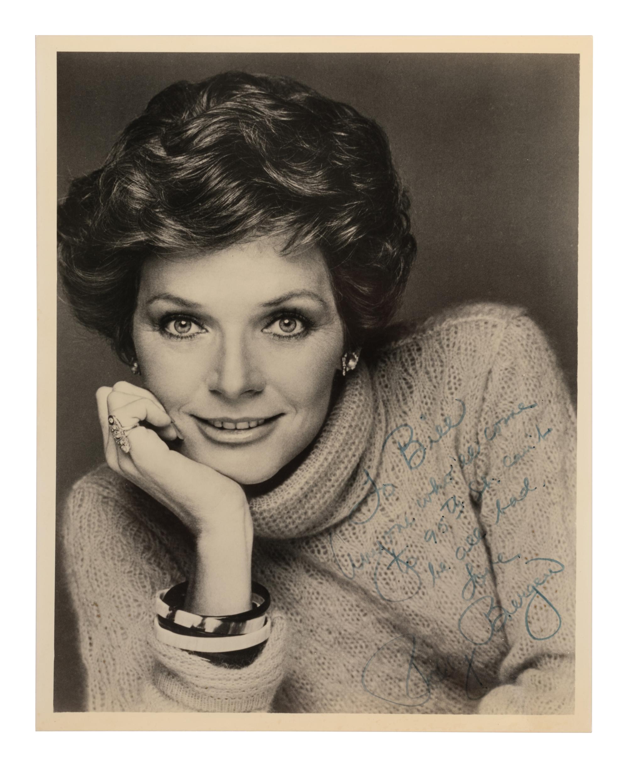 (Celebrity) A group of 16 autographed celebrity photos, comprising: