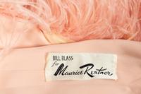 Bill Blass for Maurice Rentner Pink Ostrich Feather Coat, 1960s