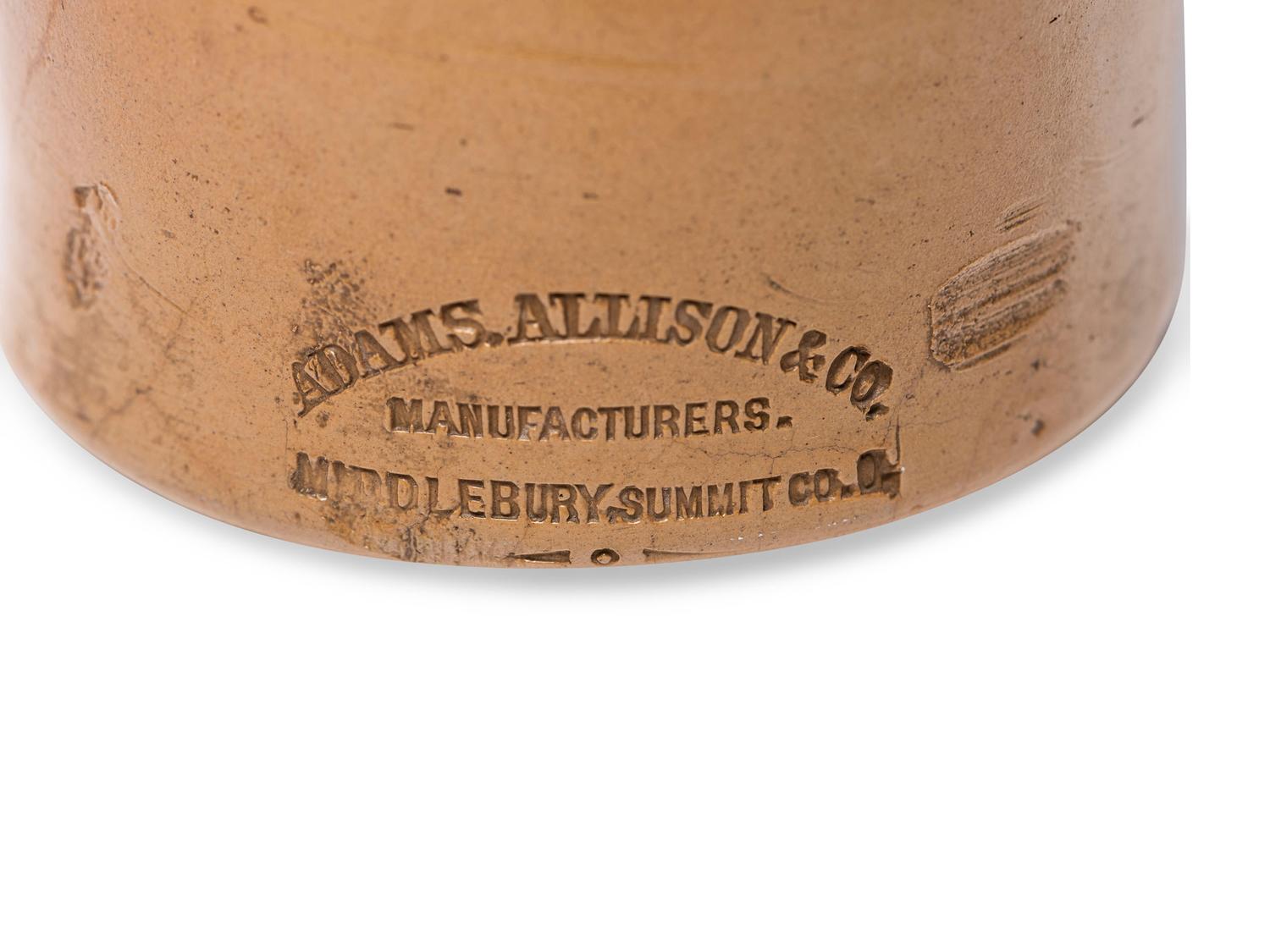 Two Stoneware Canning or Preserves Jars