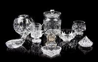 A Collection of Waterford Glass Articles Height of covered jar 7 inches. — 20TH CENTURY
