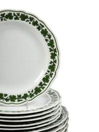 A Meissen Green Vine Porcelain Dinner Service