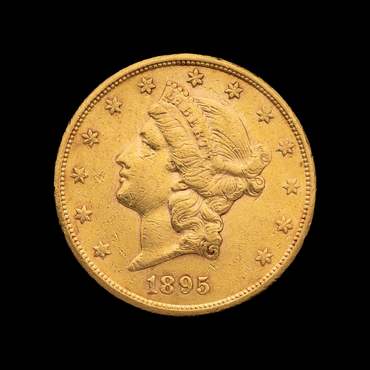 An 1895-S Liberty Head $20 Gold Coin