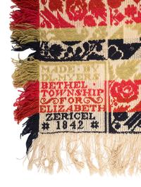 Three Jacquard Woven Cotton Coverlets