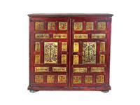A Northern European Painted Cupboard — 20TH CENTURY